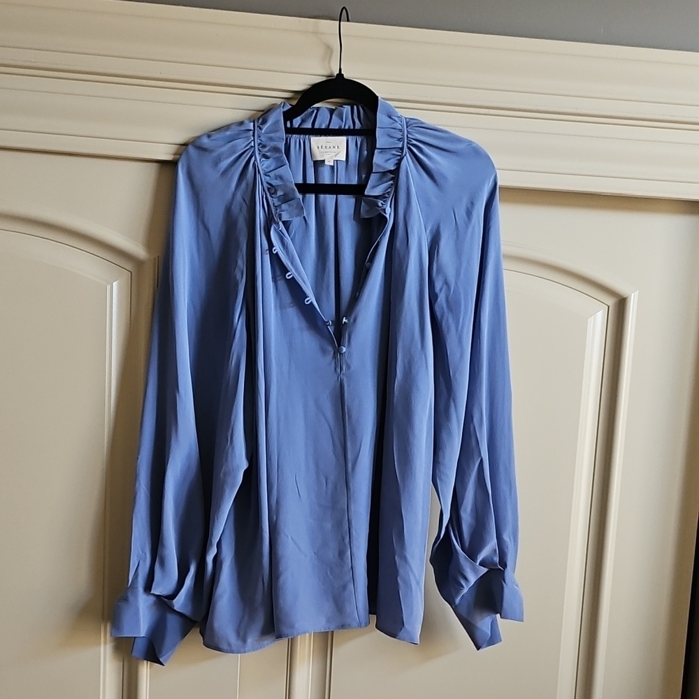 Sezane Silk Blouse EUC 44